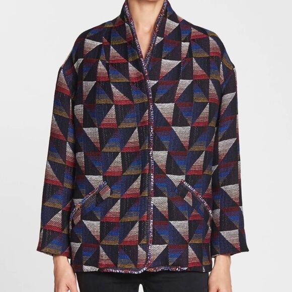 IRO Malhi Frayed Boucle Jacquard Jacket - Picture 2 of 9